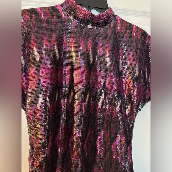 Misa Los Angeles Divia ikat sequins midi dress NWT SIZE SMALL - Picture 2 of 10